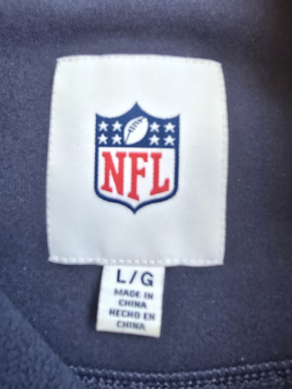 NFL Seahawks Mens Navy Quarterzip Pullover Size Large - Picture 5 of 14